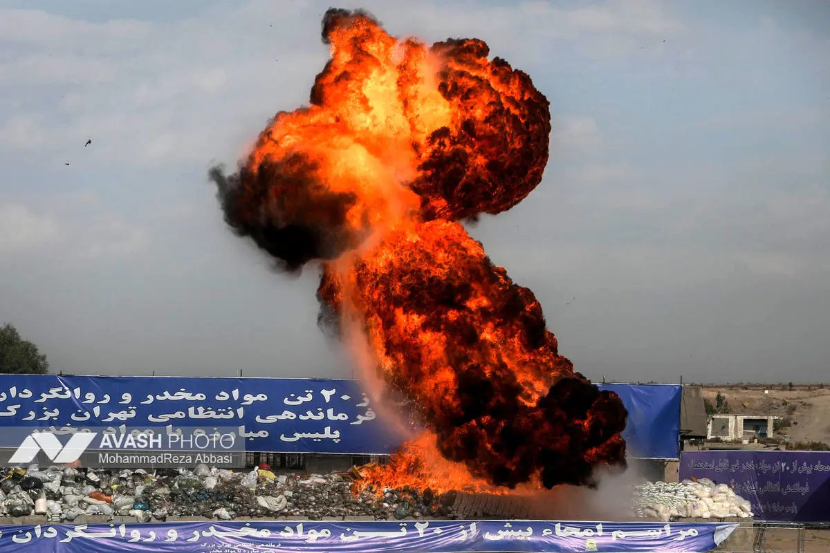 امحای ۲۰ تن مواد مخدر
