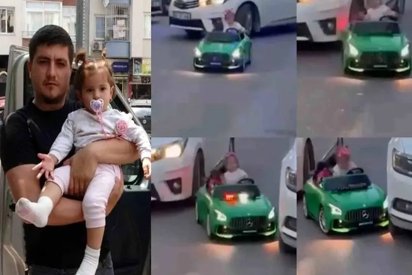 تصادف یک خودرو با خودروی برقی کودک یکساله