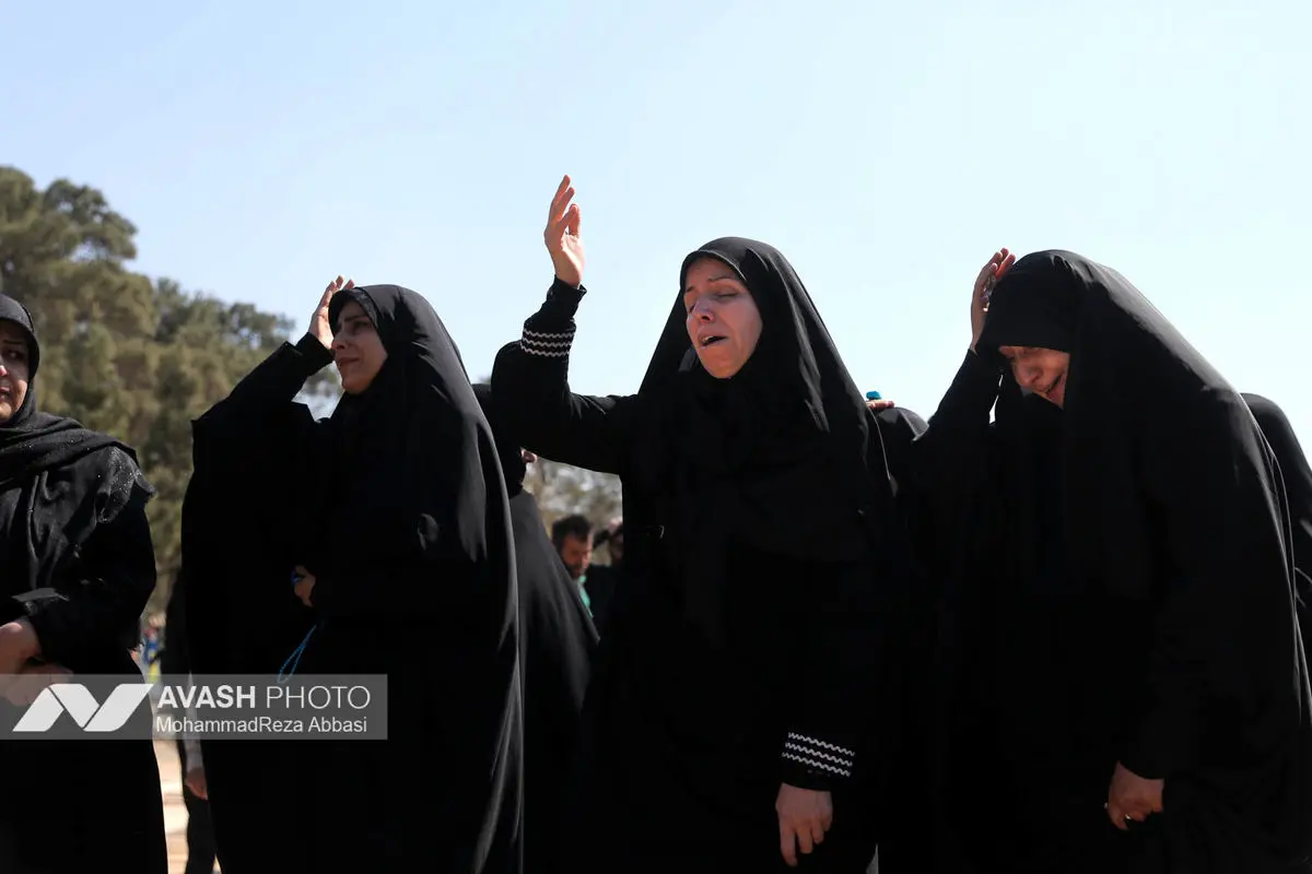 وداع با پیکر شهدای حملات صهیونی-آمریکایی