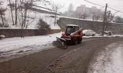 برف‌روبی معابر شمال تهران و شمیرانات