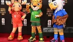 حضور نمادهای عروسکی مسابقات روی فرش قرمز جام جهانی + عکس 