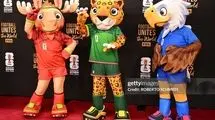 حضور نمادهای عروسکی مسابقات روی فرش قرمز جام جهانی + عکس 