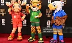 حضور نمادهای عروسکی مسابقات روی فرش قرمز جام جهانی + عکس 