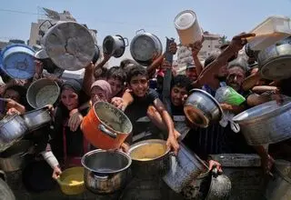 یونیسف: یک‌سوم جمعیت غزه روزها را بدون غذا می‌گذرانند!