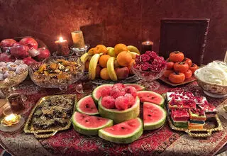 رسم‌های عجیب و کمتر دیده‌شده ایرانیان در بلندترین شب سال