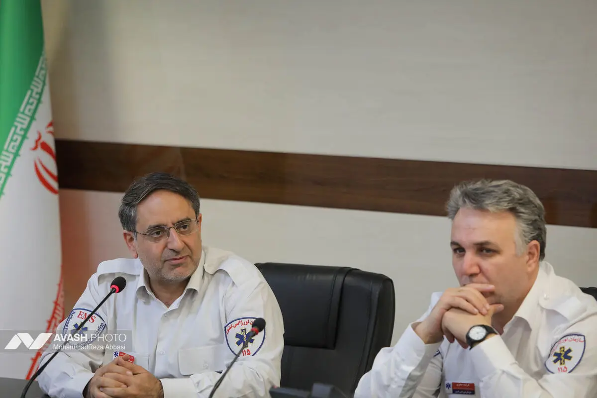 نشست خبری رئیس سازمان اورژانس کشور