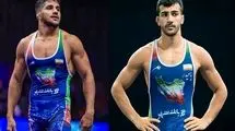۲ دارنده مدال جهانی در لیگ کشتی فرنگی روی تشک می‌روند