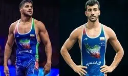 ۲ دارنده مدال جهانی در لیگ کشتی فرنگی روی تشک می‌روند