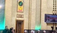 برگزاری مراسم ختم همسر آیت الله سیستانی با حضور حسن روحانی 