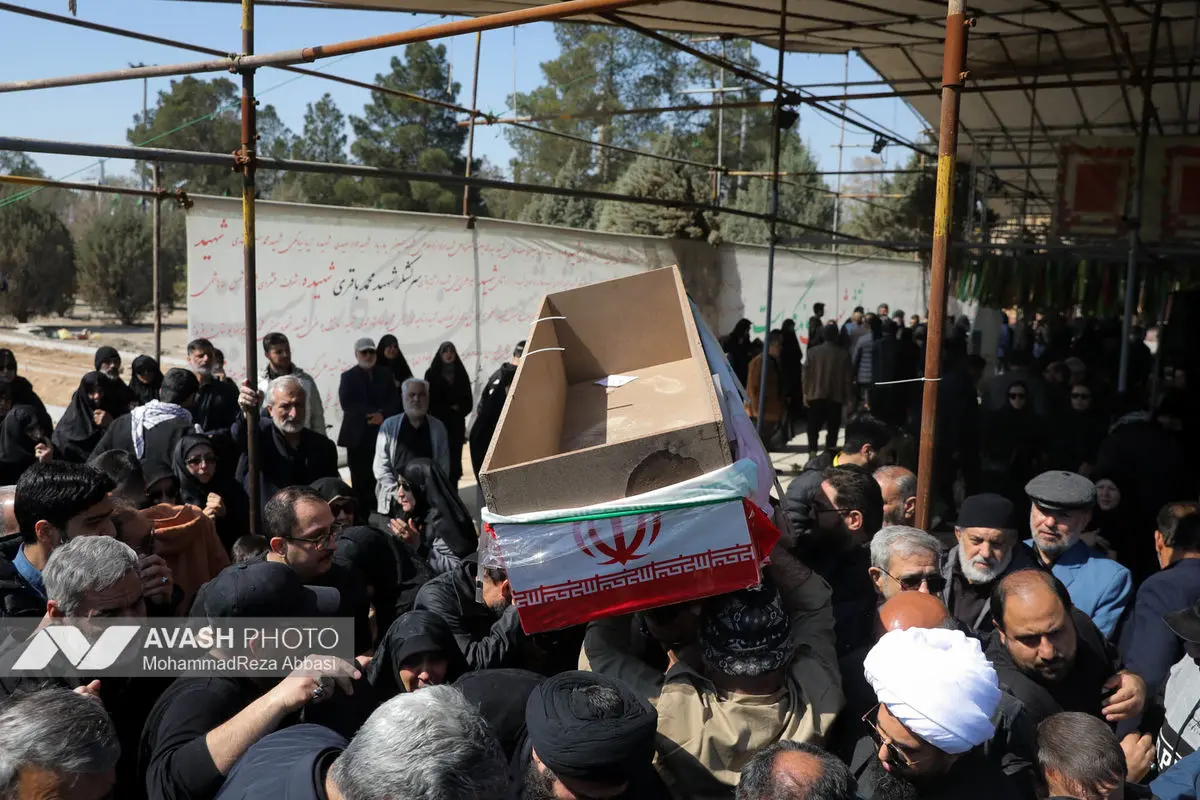 وداع با پیکر شهدای حملات صهیونی-آمریکایی