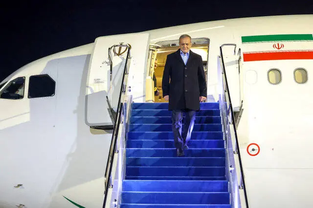 پزشکیان به قراقستان رسید 