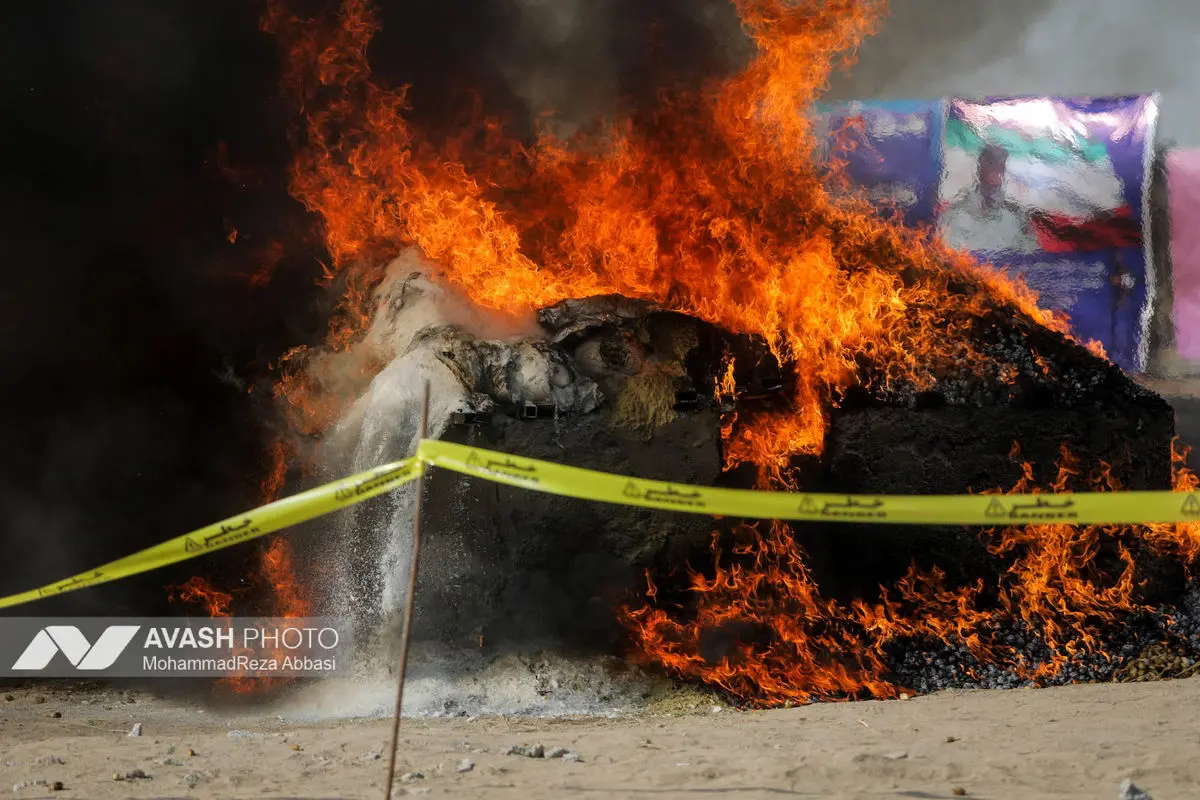 امحای ۲۰ تن مواد مخدر