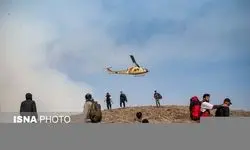 اعزام سه فروند بالگرد وزارت دفاع برای کمک به اطفای حریق جنگل‌های شمال