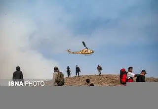 اعزام سه فروند بالگرد وزارت دفاع برای کمک به اطفای حریق جنگل‌های شمال