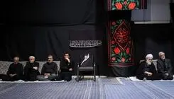 عزاداری شب تاسوعا در جوار محل شهادت رهبر شهید