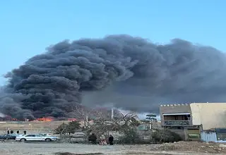 وضعیت میدان آزادی پس از حملات هوایی +عکس