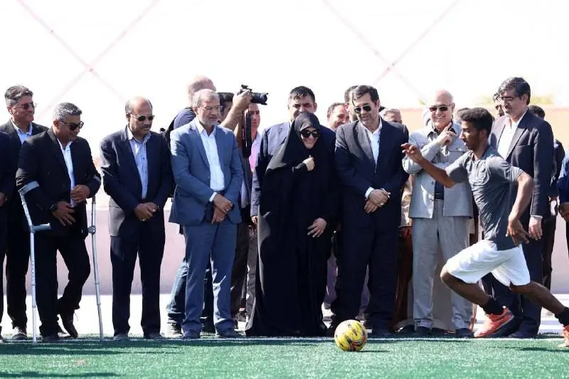 بهره‌برداری از دو زمین چمن مصنوعی فوتبال ابوموسی