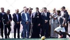 بهره‌برداری از دو زمین چمن مصنوعی فوتبال ابوموسی