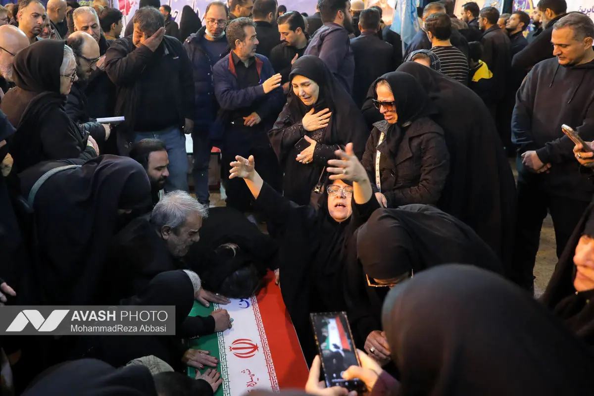 وداع با پیکر شهدای حملات صهیونی-آمریکایی