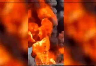 آتش‌سوزی شدید انبار دپوی سوخت قاچاق در شهرستان سرباز