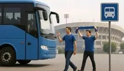 خدمات اتوبوسرانی برای انتقال تماشاچیان تیم‌های استقلال و آلومینیوم اراک