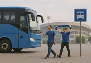 خدمات اتوبوسرانی برای انتقال تماشاچیان تیم‌های استقلال و آلومینیوم اراک
