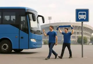 خدمات اتوبوسرانی برای انتقال تماشاچیان تیم‌های استقلال و آلومینیوم اراک