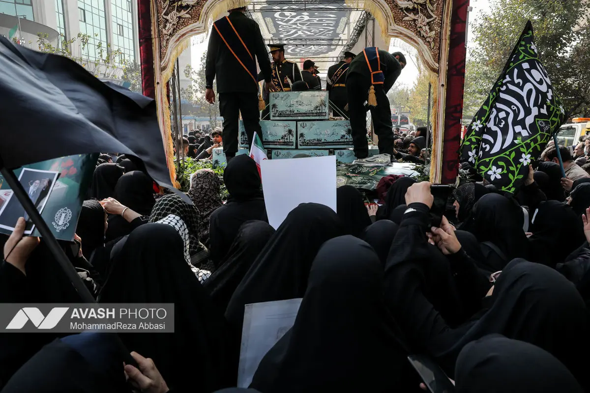 مراسم تشییع پیکرهای ۱۰۰ شهید گمنام - تهران