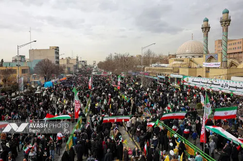 حضور مردم و مسئولان در راهپیمایی ۲۲ بهمن