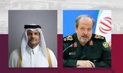 رایزنی تلفنی مقامات ارشد نظامی ایران و قطر
