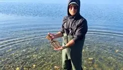 بیرون آمدن نیزه خدای یونانی بعد از ۲ هزار سال از عمق یک دریاچه 