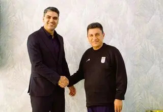 مدیرعامل پرسپولیس در تمرین تیم ملی