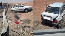 فوت سرنشینان عقب یک خودروی پراید + عکس 