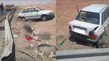 فوت سرنشینان عقب یک خودروی پراید + عکس 