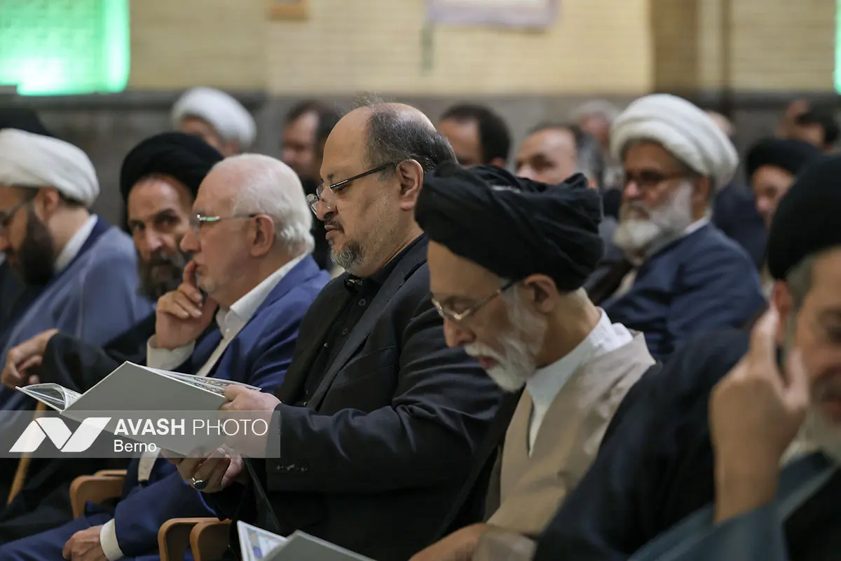 مراسم ختم همسر آیت‌الله سیستانی - تهران