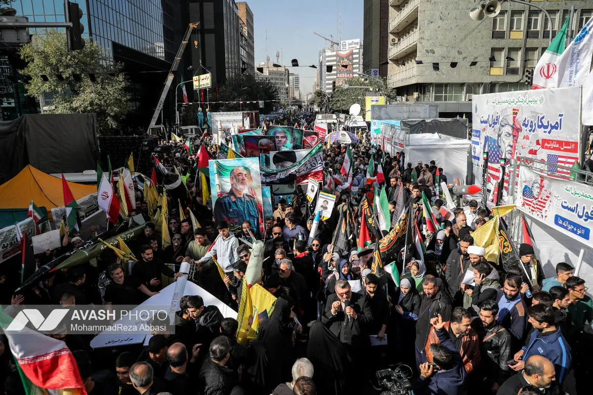 راهپیمایی گرامیداشت روز ۱۳ آبان - تهران