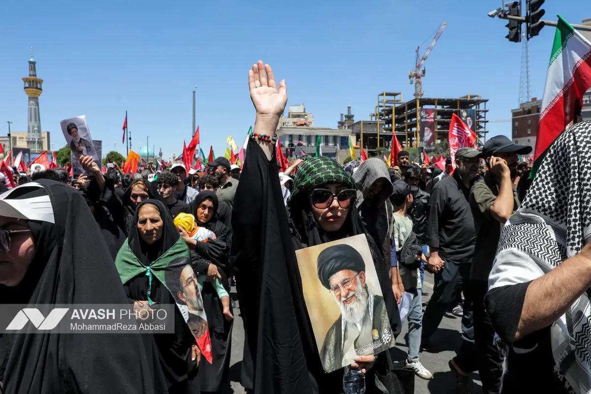 مراسم تشییع پیکر مطهر رهبر شهید انقلاب - مشهد