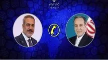 عراقچی با وزیر امور خارجه ترکیه گفت‌وگو کرد