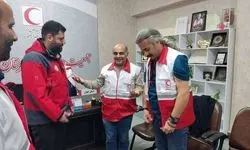 بازیگر سینما و تلویزیون در جمع امدادگران هلال احمر حضور یافت + عکس 