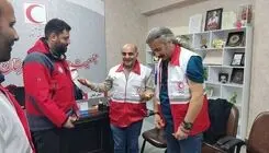 بازیگر سینما و تلویزیون در جمع امدادگران هلال احمر حضور یافت + عکس 