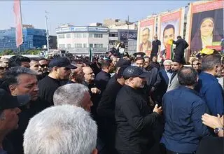 حضور رئیس جمهور در مراسم تشییع شهدای اقتدار 