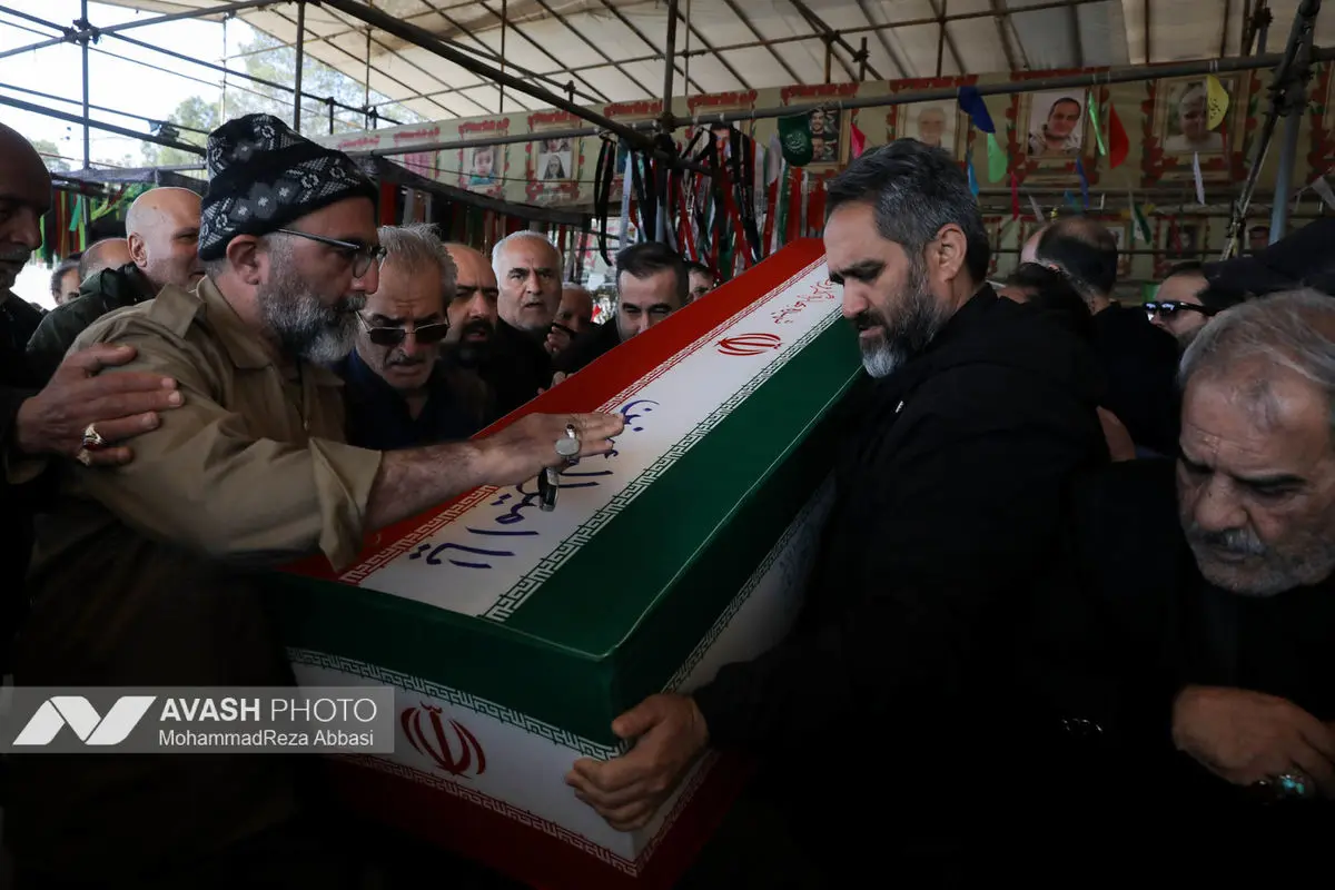 وداع با پیکر شهدای حملات صهیونی-آمریکایی