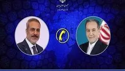 گفت‌وگوی تلفنی عراقچی با وزیر خارجه ترکیه