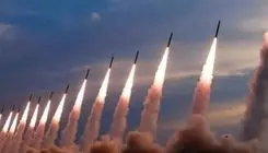 دیده شدن موشک قاره‌پیما در آسمان خاورمیانه /ببینید