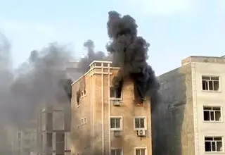 فیلم دومین آتش‌سوزی در بندرعباس در 48 ساعت گذشته