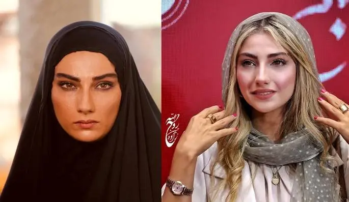 ژست دلبرانه نجلا به تصویر کشیده شد + عکس