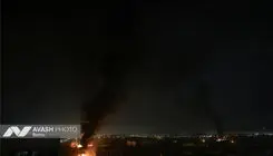 تصاویر تازه و آخرالزمانی از انبار نفت شهران