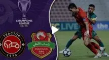 خلاصه بازی شباب الاهلی 1 - تراکتور 1