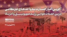 آخرین آمار خسارت به واحدهای غیرنظامی در پی حملات آمریکا و اسرائیل 