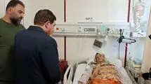 عیادت مخبر از مجروحان حملات تروریستی اسرائیل